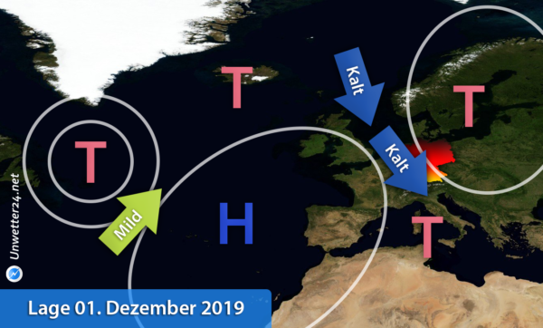 Kaltluft Anfang Dezember 2019