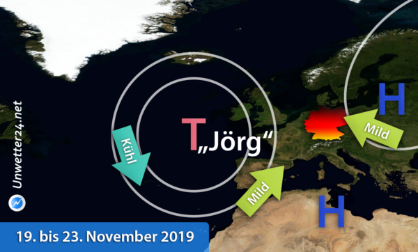 Mildere Luft 19. bis 23. November 2019