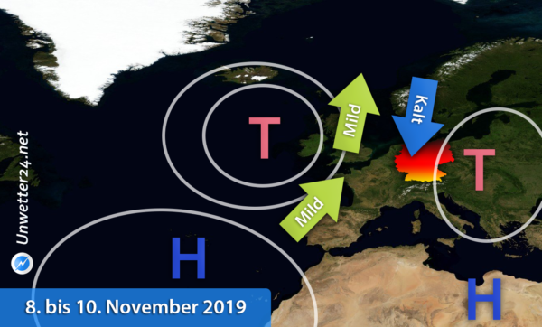 Schnee 8. bis 10. November 2019