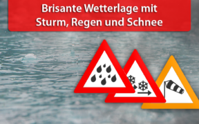 Sturmlage mit Regen und Schnee am 12. und 13. Dezember 2019