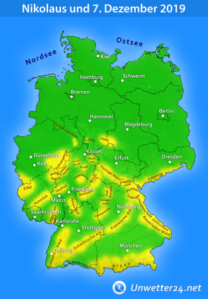 Glatteis an Nikolaus und am 7. Dezember 2019