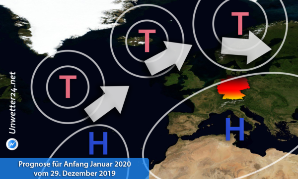 Prognose für Anfang Januar 2020 vom 29. Dezember 2019