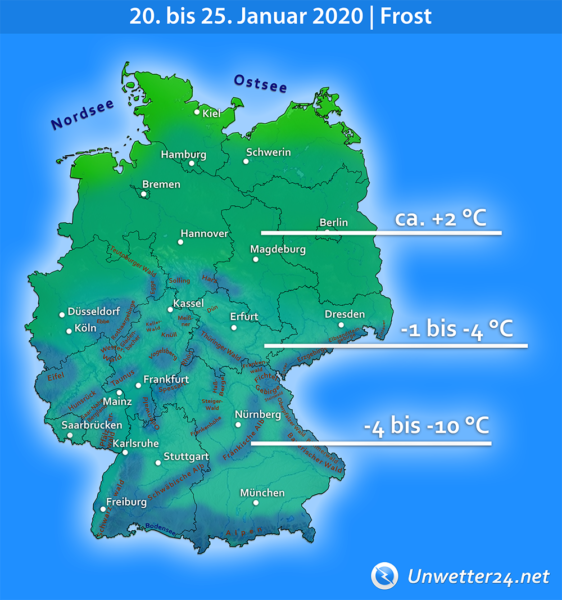 Frost Hoch Ekart Ende Januar 2020