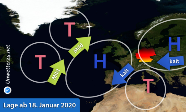 Kaltluft Ende Januar 2020