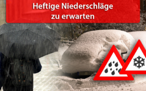 Tief "Ottilia" bringt viel Regen und Schnee