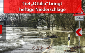 Tief "Ottilia" bringt viel Regen und Schnee