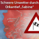 Orkantief "Sabine" vom 9. bis 11. Februar 2020