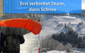 Mitte Februar 2020 Sturm und Schnee