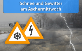 Schnee und Schauer/Gewitter Aschermittwoch 2020