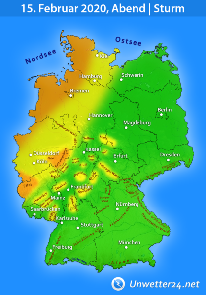 Sturm 15. Februar 2020