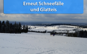 Schnee und Glatteis Anfang März 2020