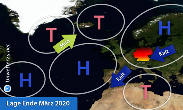 Kälteeinbruch Ende März 2020