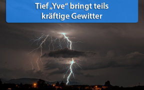 Tief "Yve" bringt Gewitter am 28. April 2020