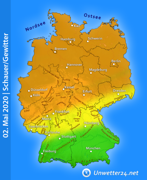 Gewitter am 02. Mai 2020