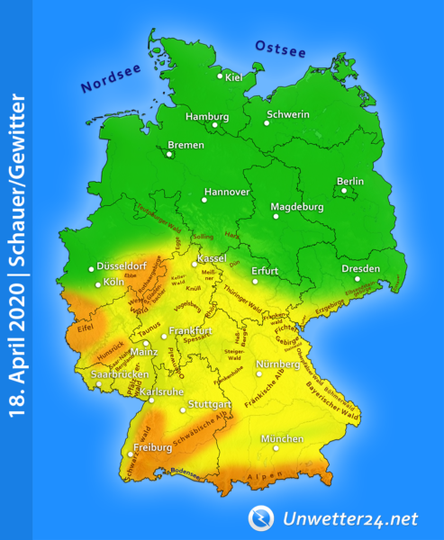 Gewitter am 18. April 2020