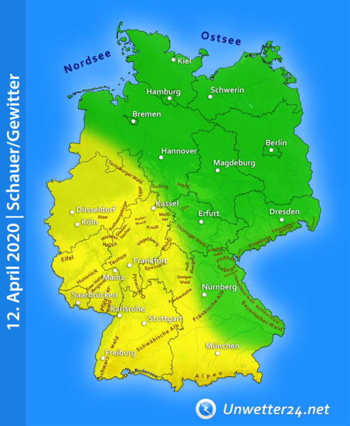 Gewitter am Ostersonntag 2020