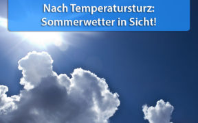 Sommerwetter Mitte und Ende Mai 2020