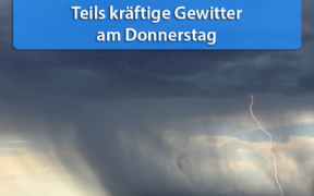 Tief Rosemarie bringt am 25. Juni 2020 Gewitter