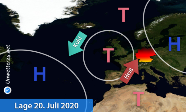 Hitze Europa 20. Juli 2020