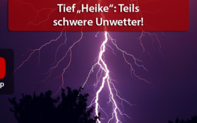 Unwetterlage Tief "Heike" 13. und 14. August 2020