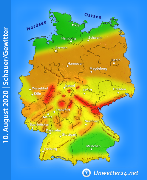 Gewitter am 10. August 2020