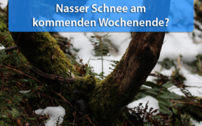 Nasser Schnee Ende September 2020