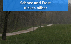 Schnee und Frost Mitte Oktober 2020