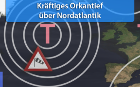 Orkantief Nordatlantik Ende Oktober 2020