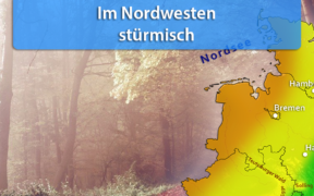 Sturmtief Lucy Nacht zum 25. Oktober 2020