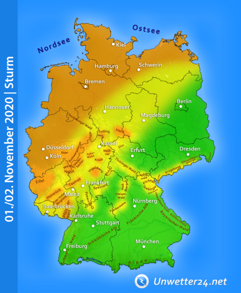 Sturm Anfang November 2020