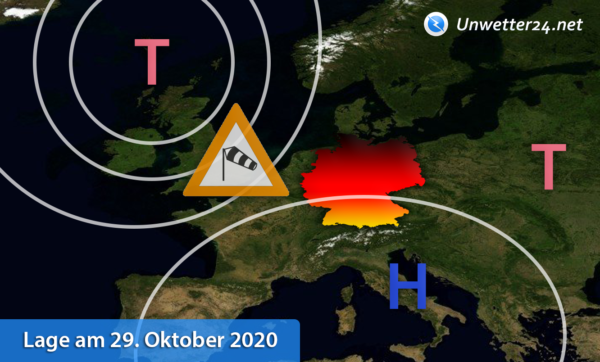 Wetterlage 29. Oktober 2020