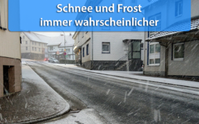 Schnee und Frost Ende November 2020