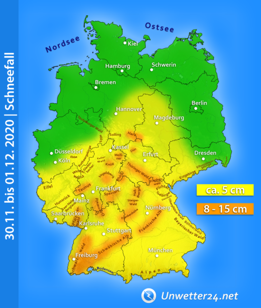 Dauerschneefall Monatswechsel November-Dezember 2020