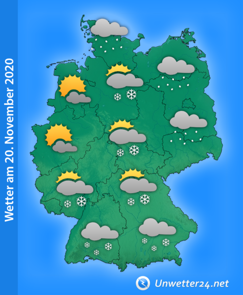 Wetter am 20. November 2020