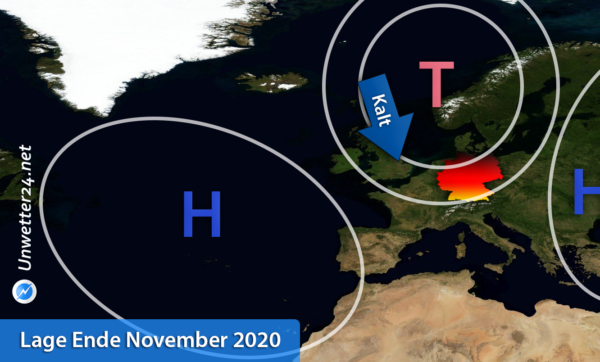 Wintereinbruch Ende November 2020