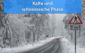 Schnee und Dauerfrost Anfang Januar 2021