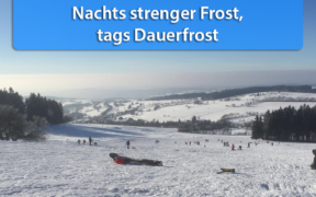 Strenger Frost und Dauerfrost Januar 2021