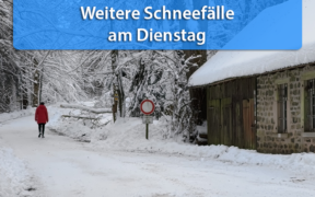 Schauerartige Schneefälle am 26. Januar 2021