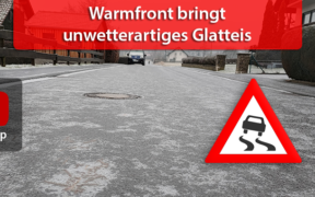 Unwettergefahr durch Glatteis am 15. Februar 2021