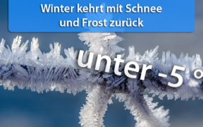 Frost und Schnee März 2021