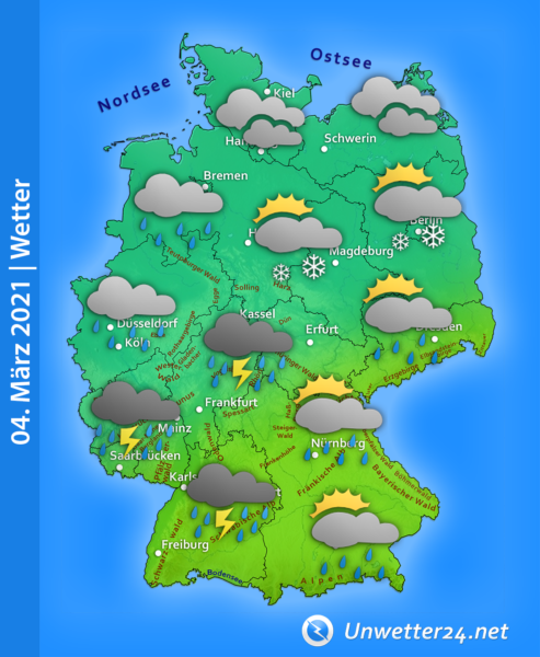 Kaltlufteinbruch am 04. März 2021