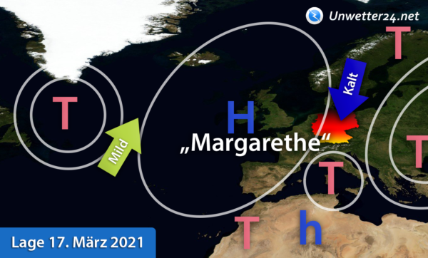 Wetterlage Europa 17. März 2021