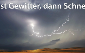 Gewitter sorgen für Wintereinbruch