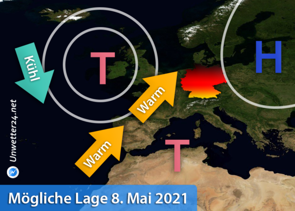 Warmluft Anfang Mai 2021