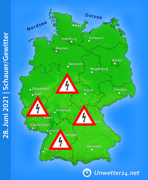 Gewitter am 28. Juni 2021