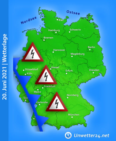 Schwere Unwetter am 20. Juni 2021