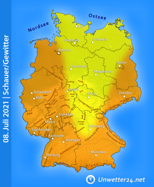 Gewitter am 08. Juli 2021