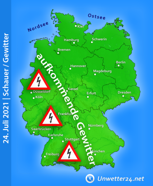 Gewitter am 24. Juli 2021