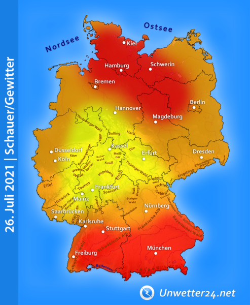 Gewitter am 26. Juli 2021