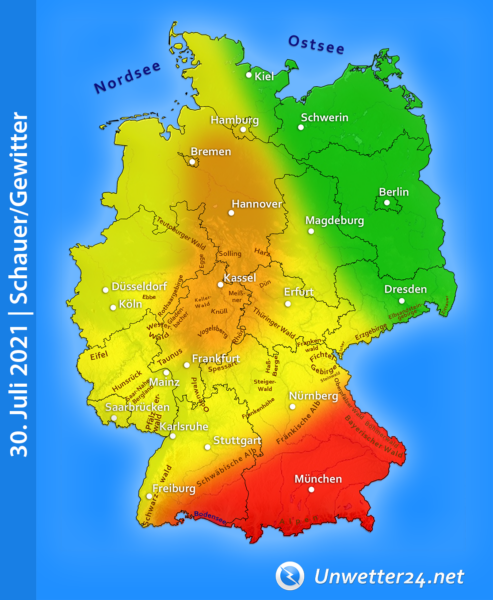 Gewitter am 30. Juli 2021